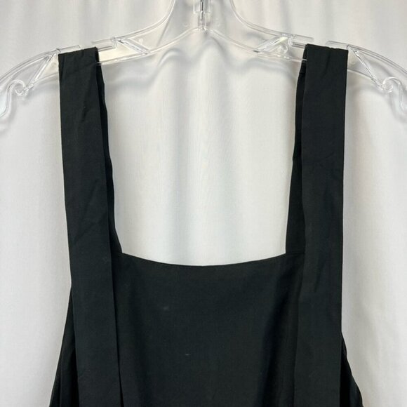 Alice & Uo Romper Playsuit Women's 4 Black Pockets Square Neck Sleeveless Rayon - Picture 3 of 10